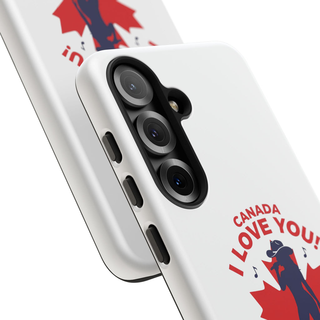 Canada I Love You Phone Case — Maple Leaf Singing Moose Patriotic iPhone Cover