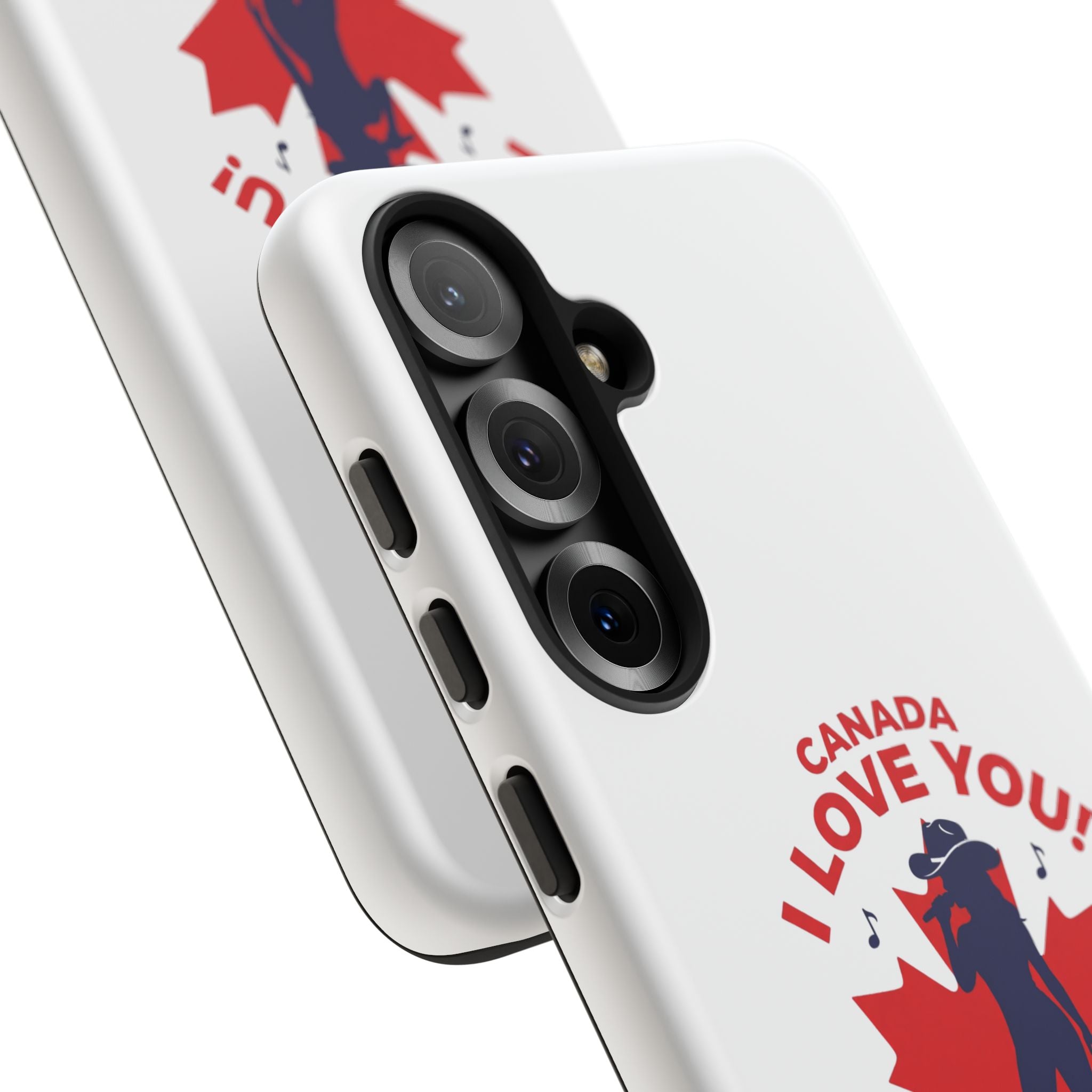 Canada I Love You Phone Case — Maple Leaf Singing Moose Patriotic iPhone Cover