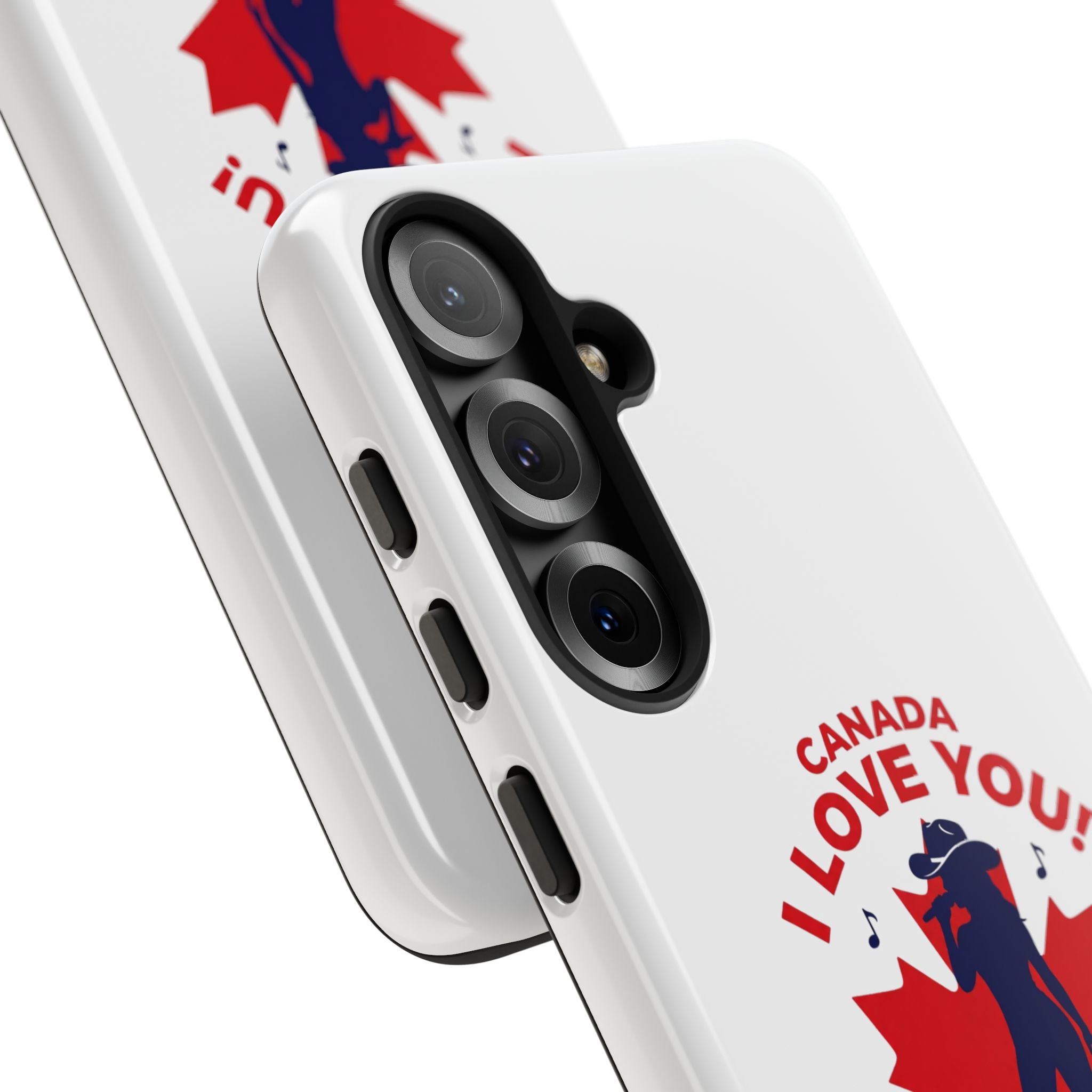 Canada I Love You Phone Case — Maple Leaf Singing Moose Patriotic iPhone Cover