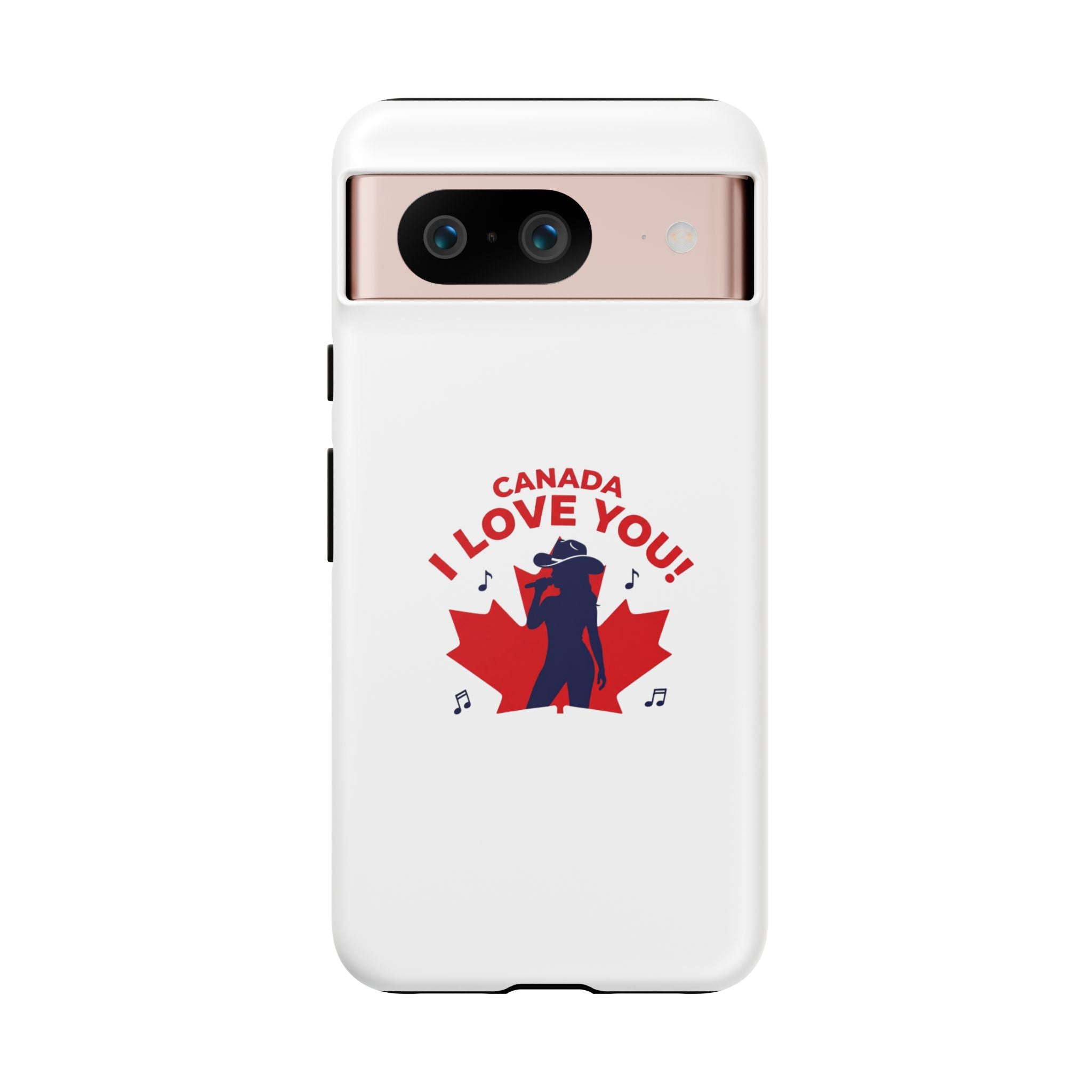 Canada I Love You Phone Case — Maple Leaf Singing Moose Patriotic iPhone Cover