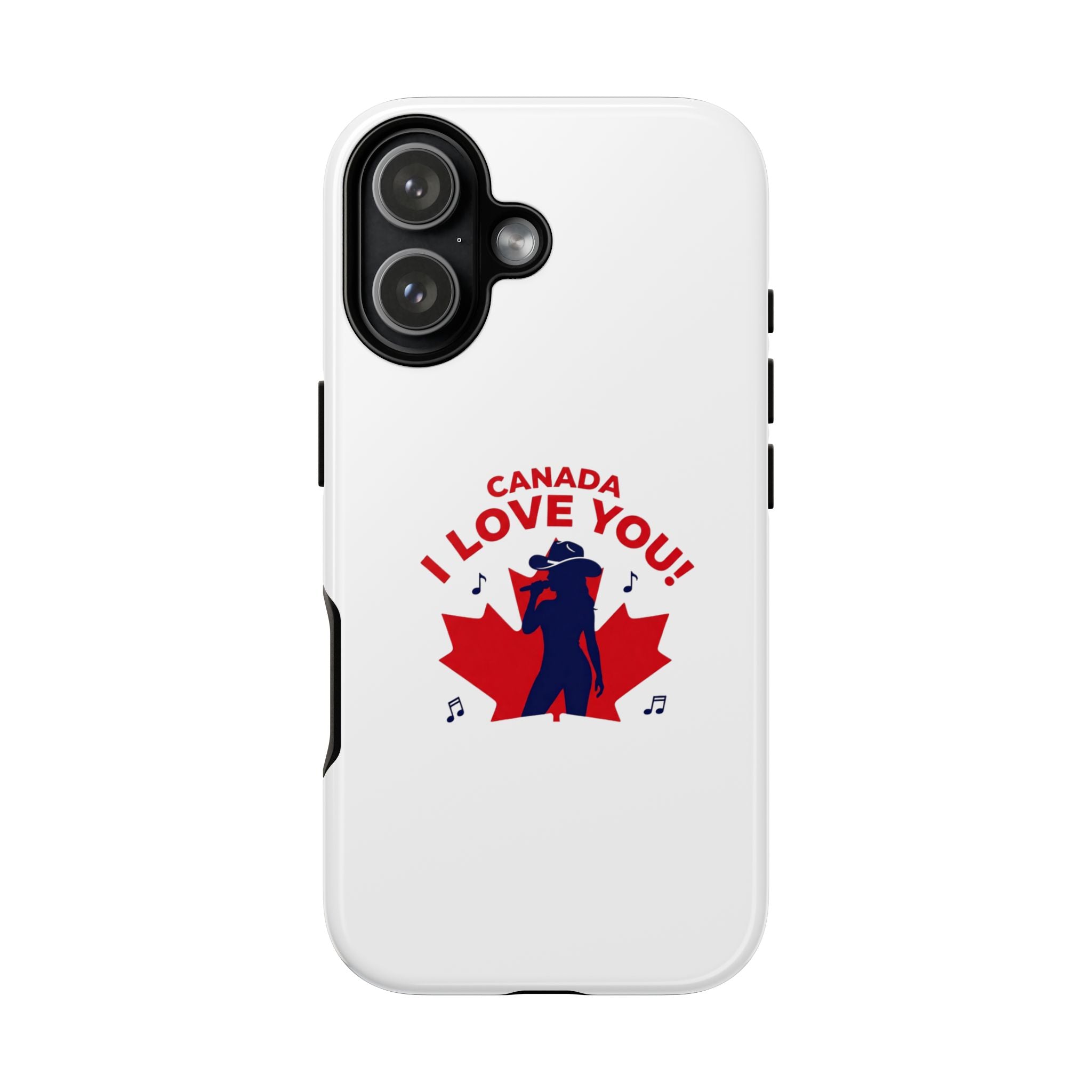 Canada I Love You Phone Case — Maple Leaf Singing Moose Patriotic iPhone Cover