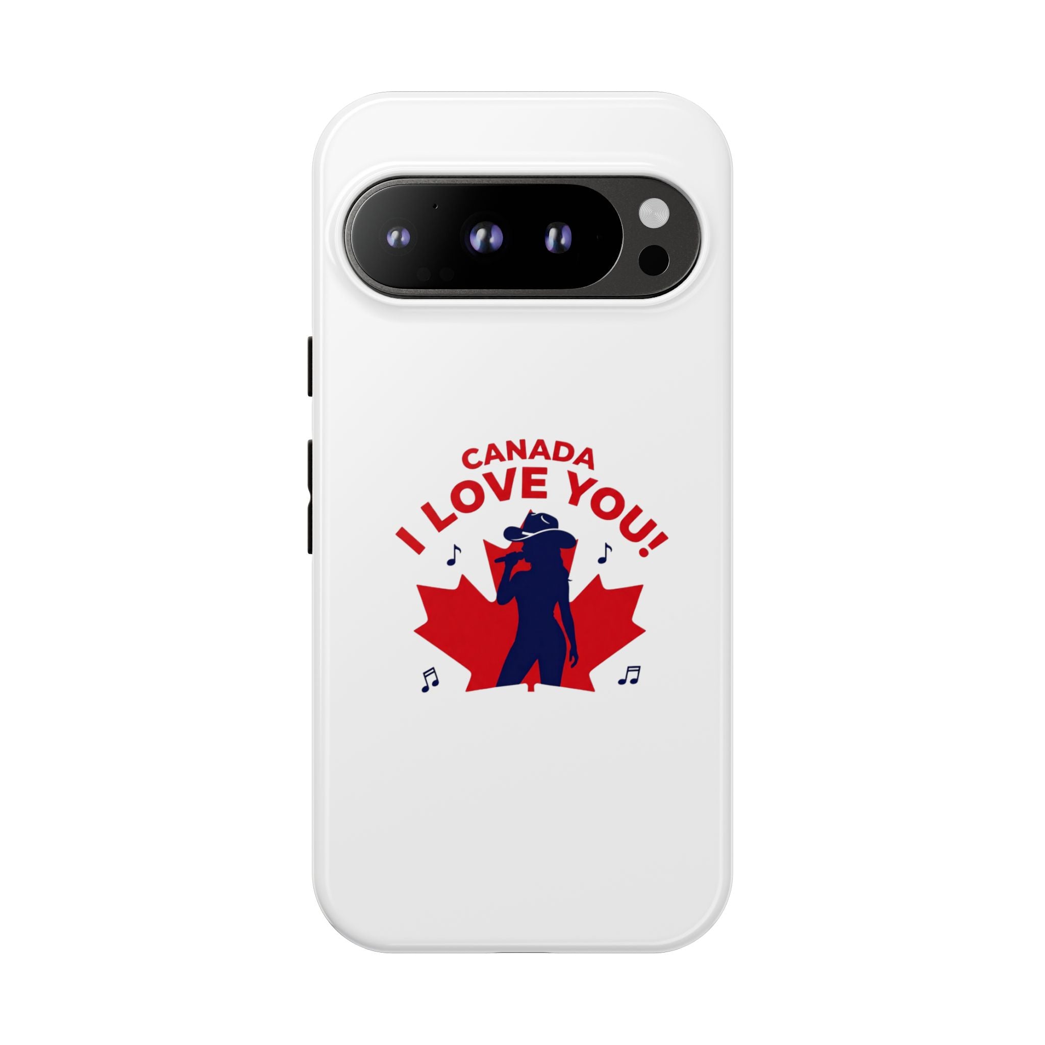 Canada I Love You Phone Case — Maple Leaf Singing Moose Patriotic iPhone Cover
