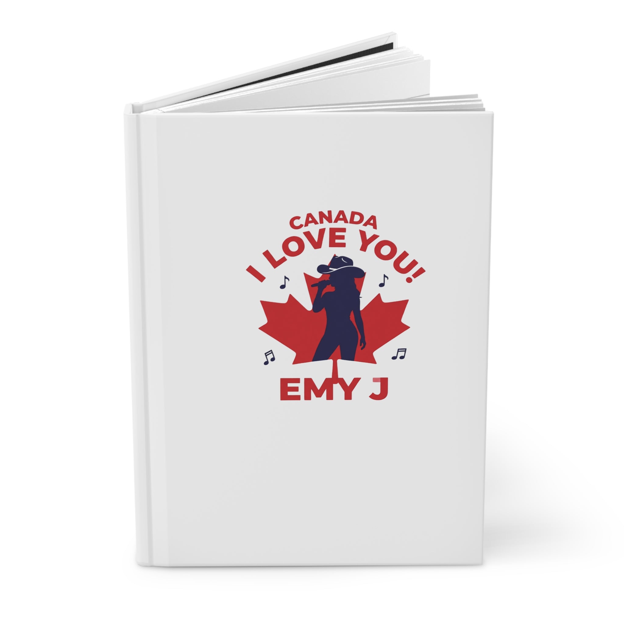 Hardcover Journal — "Canada I Love You" & Birthday Tic‑Tac‑Toe Matte Notebook