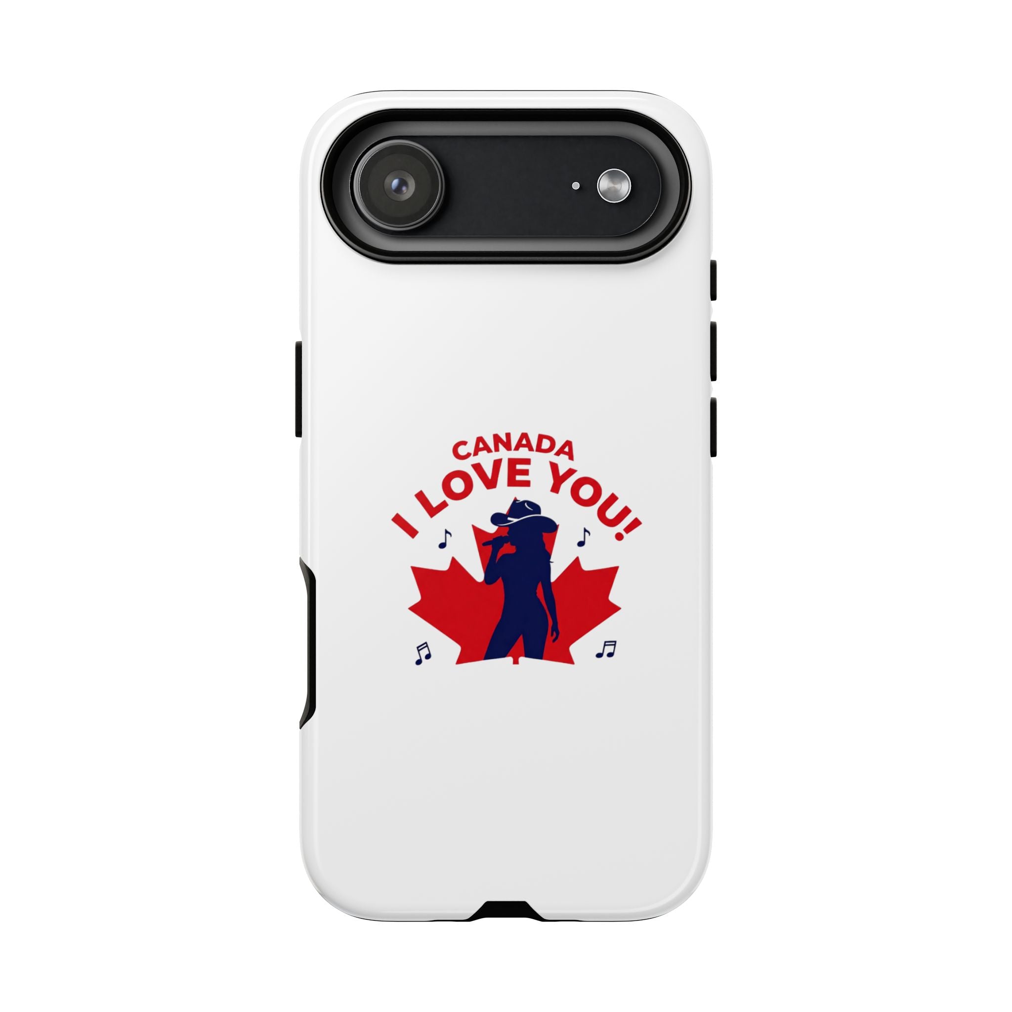 Canada I Love You Phone Case — Maple Leaf Singing Moose Patriotic iPhone Cover
