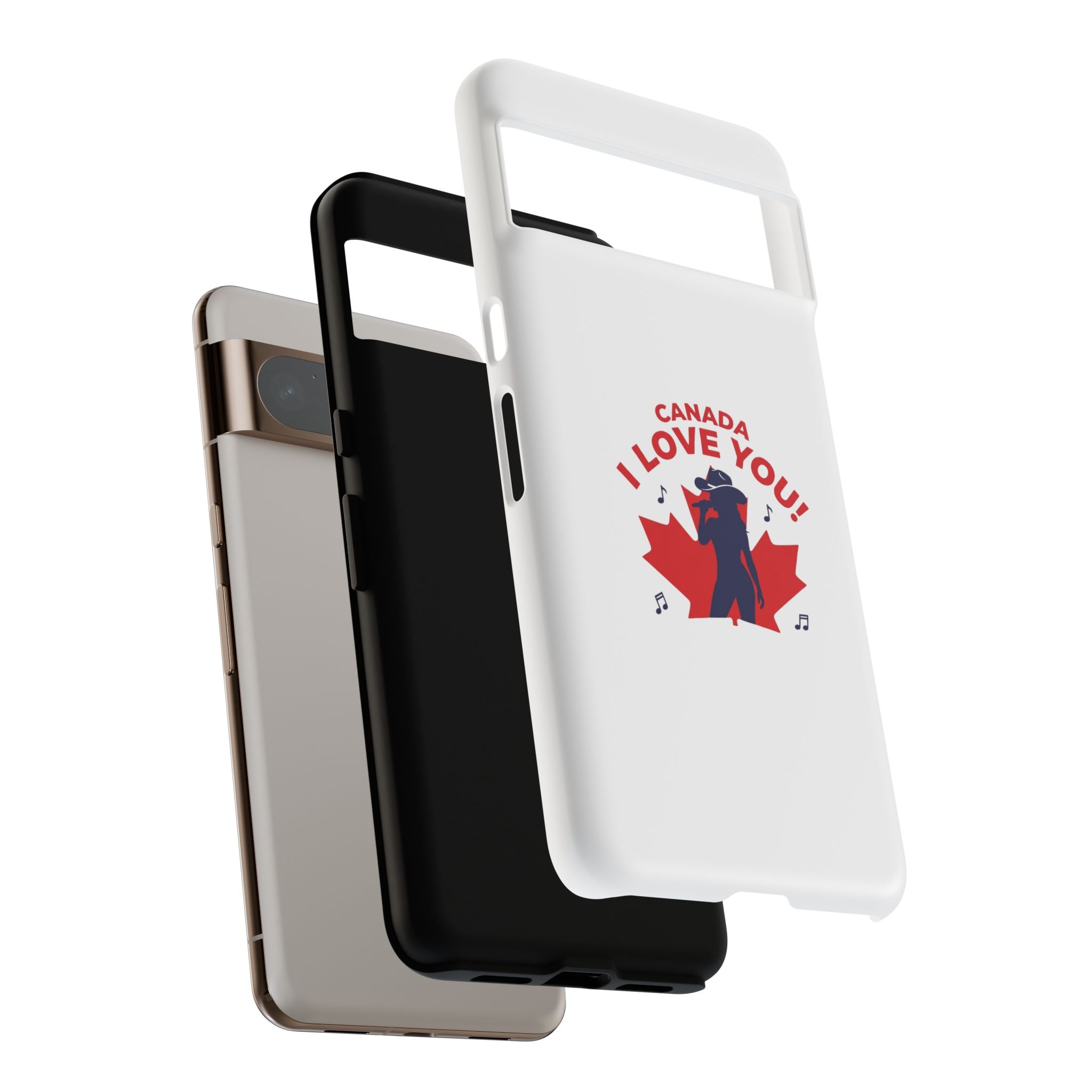Canada I Love You Phone Case — Maple Leaf Singing Moose Patriotic iPhone Cover