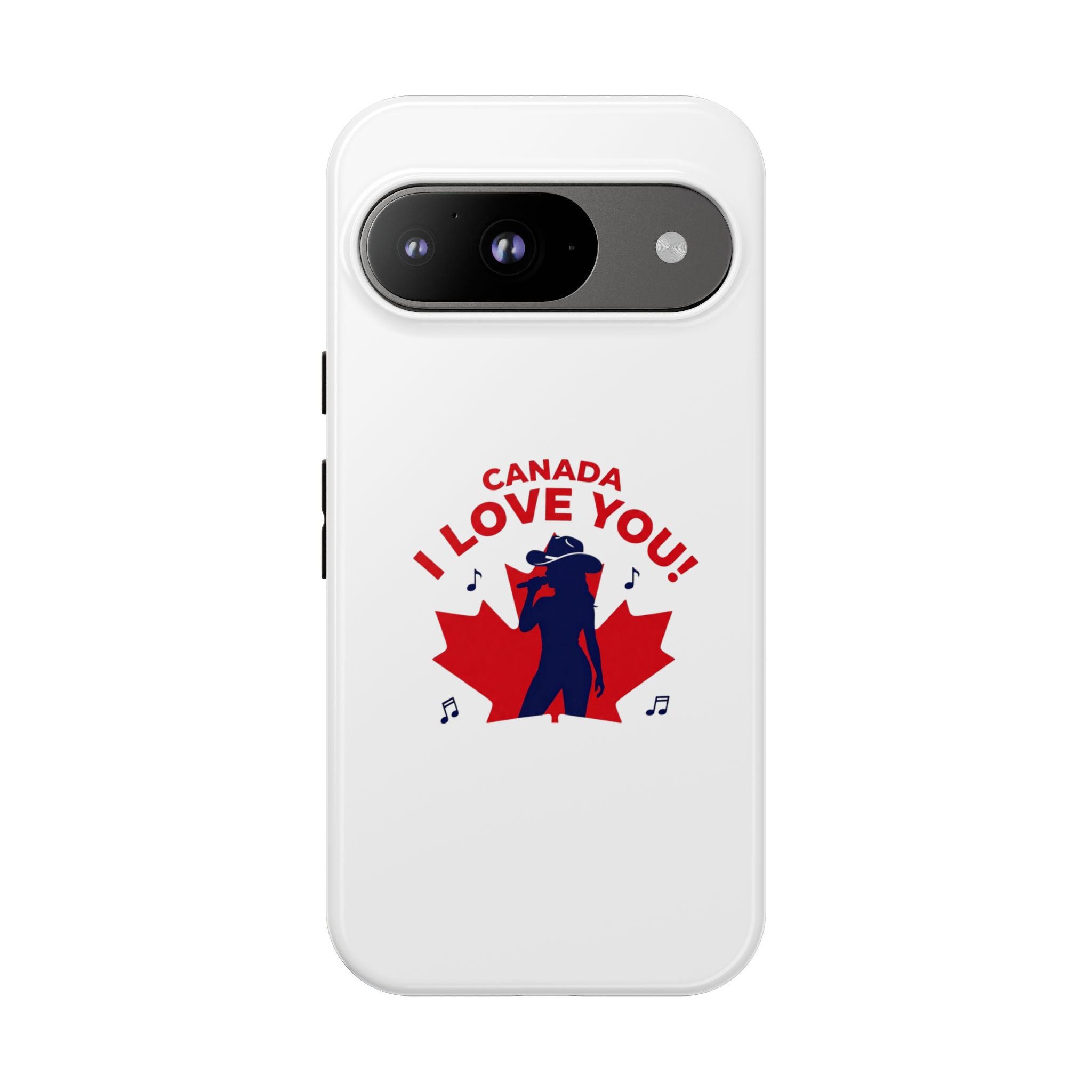 Canada I Love You Phone Case — Maple Leaf Singing Moose Patriotic iPhone Cover