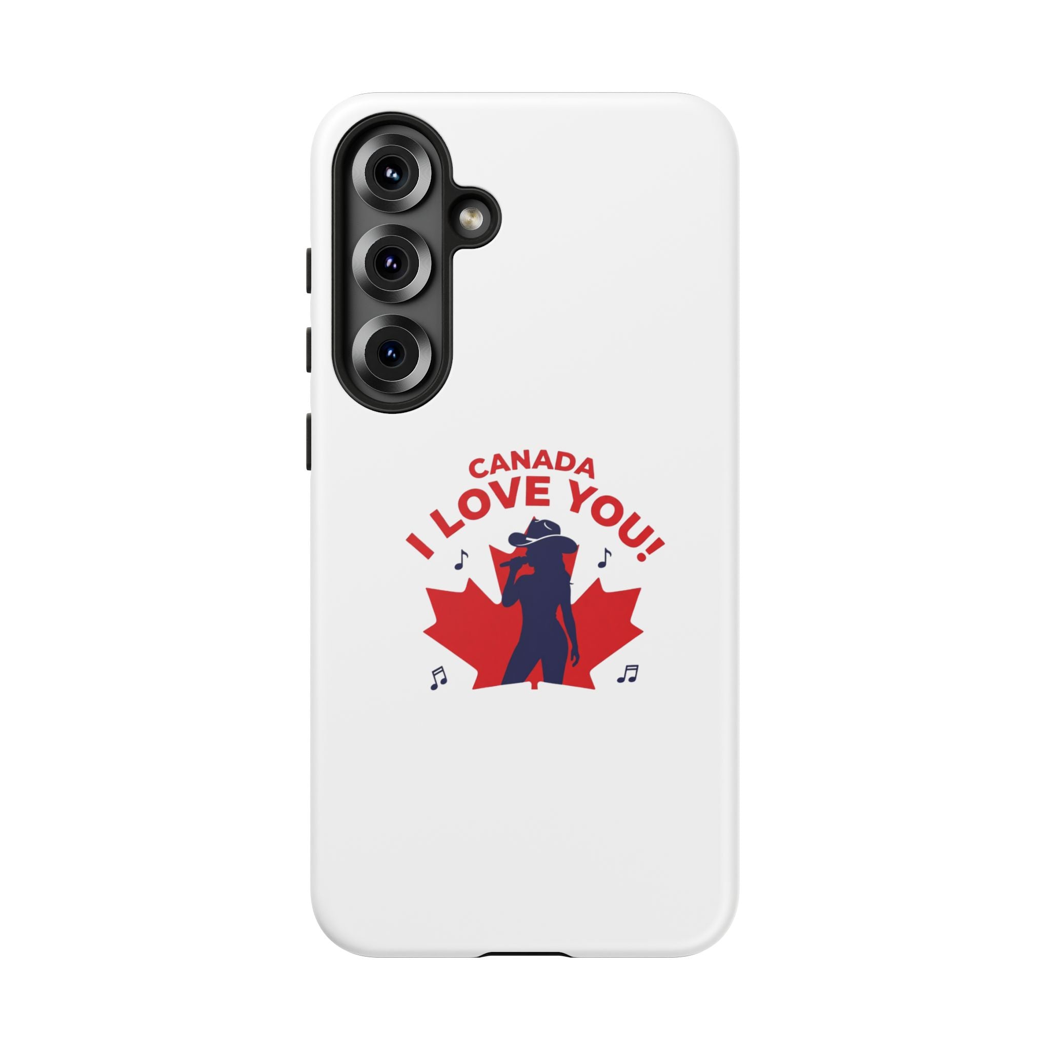 Canada I Love You Phone Case — Maple Leaf Singing Moose Patriotic iPhone Cover