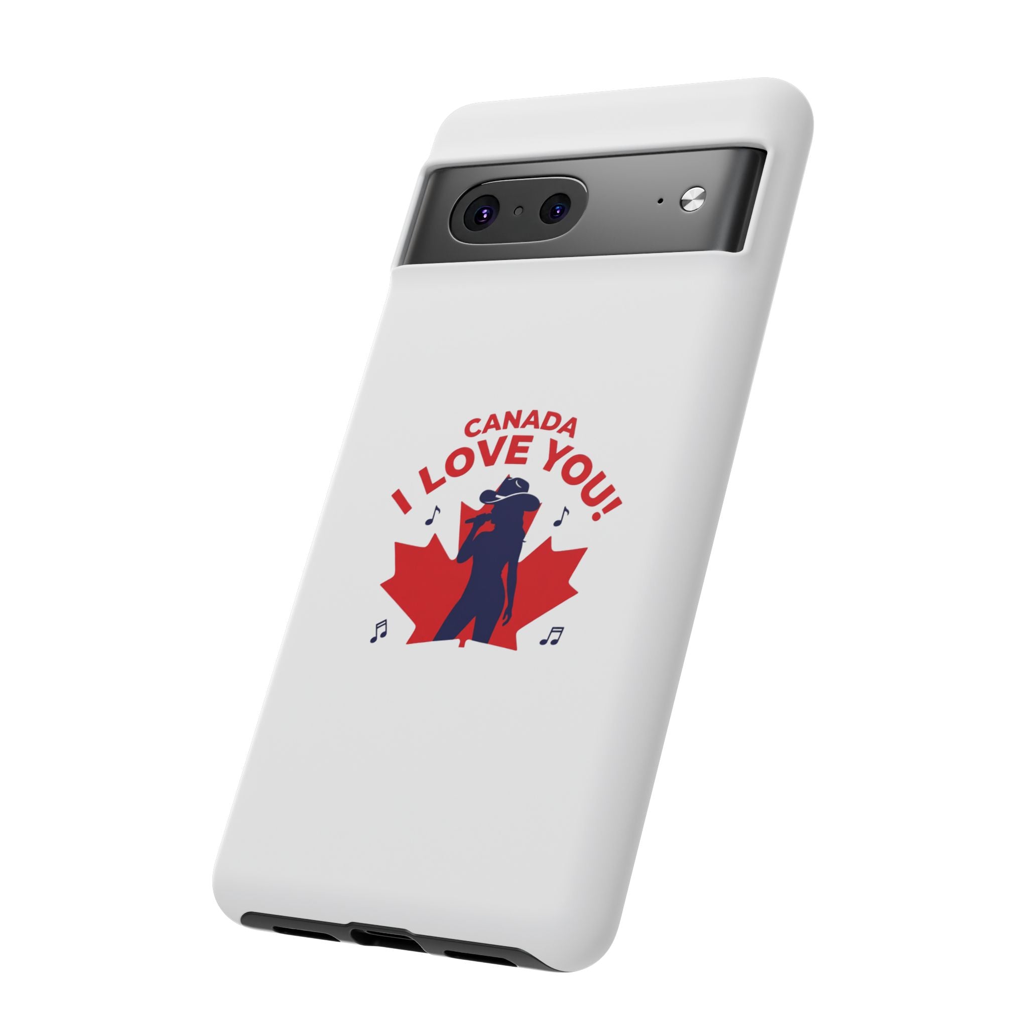 Canada I Love You Phone Case — Maple Leaf Singing Moose Patriotic iPhone Cover