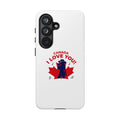 Canada I Love You Phone Case — Maple Leaf Singing Moose Patriotic iPhone Cover