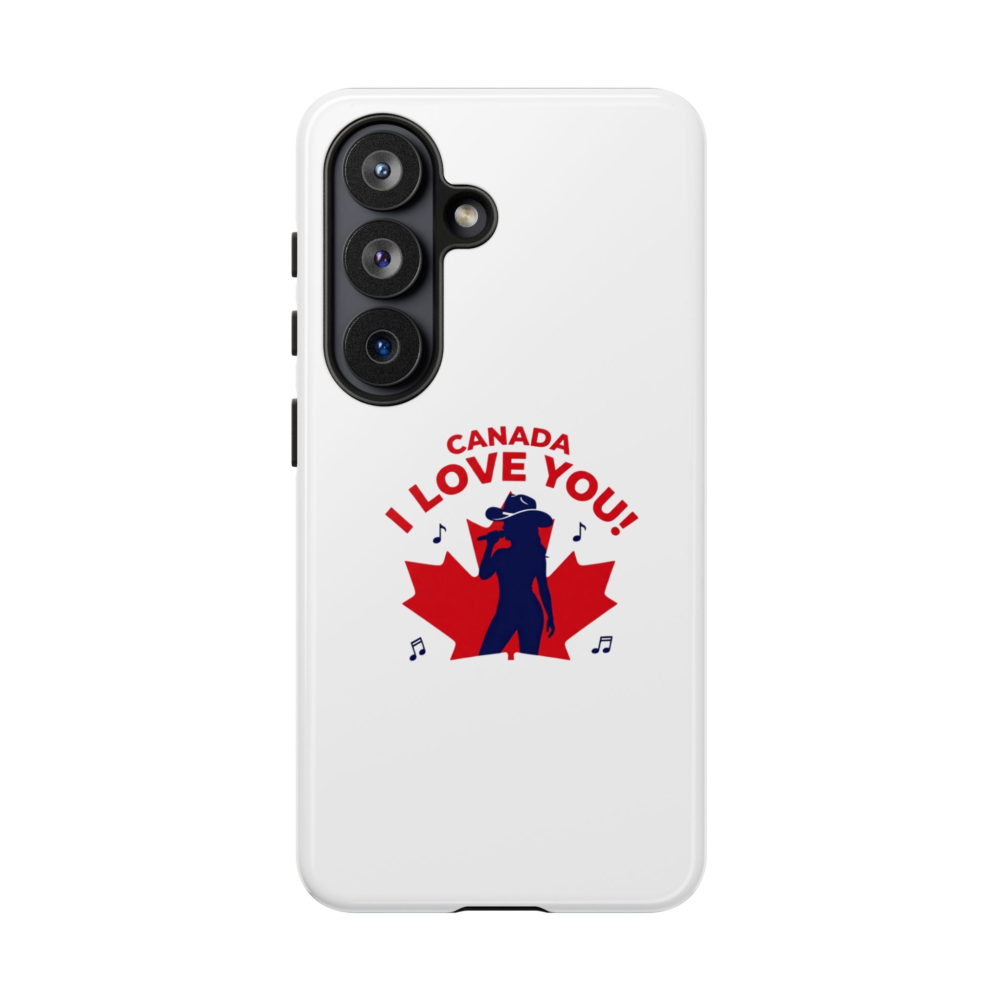 Canada I Love You Phone Case — Maple Leaf Singing Moose Patriotic iPhone Cover