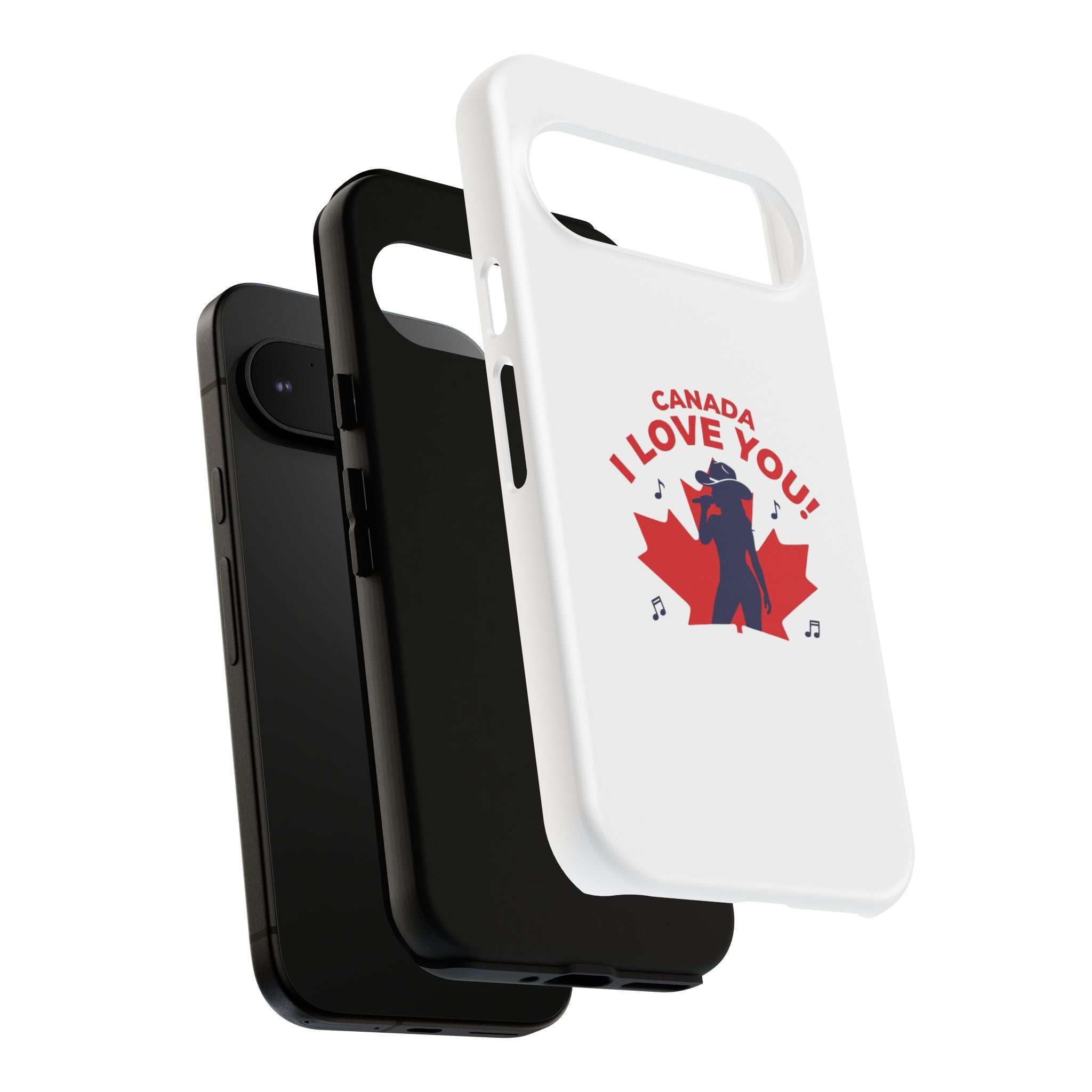 Canada I Love You Phone Case — Maple Leaf Singing Moose Patriotic iPhone Cover