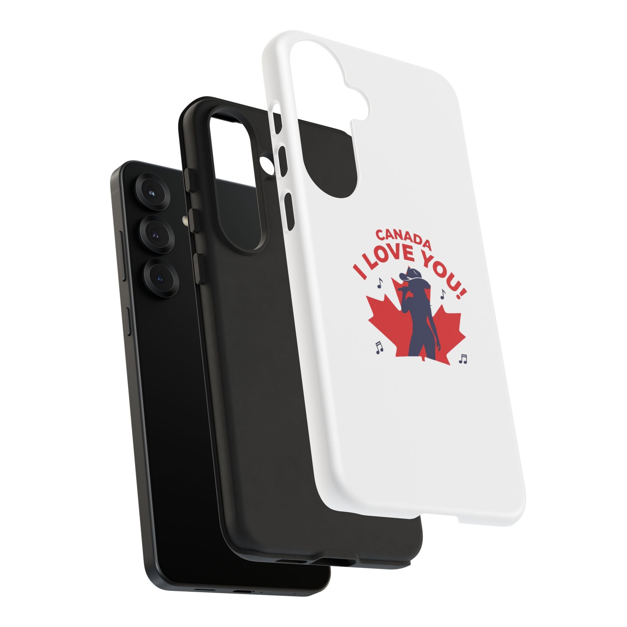 Canada I Love You Phone Case — Maple Leaf Singing Moose Patriotic iPhone Cover